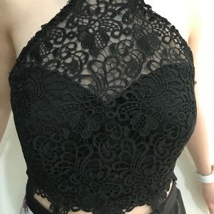 Camille La Vie two piece prom dress